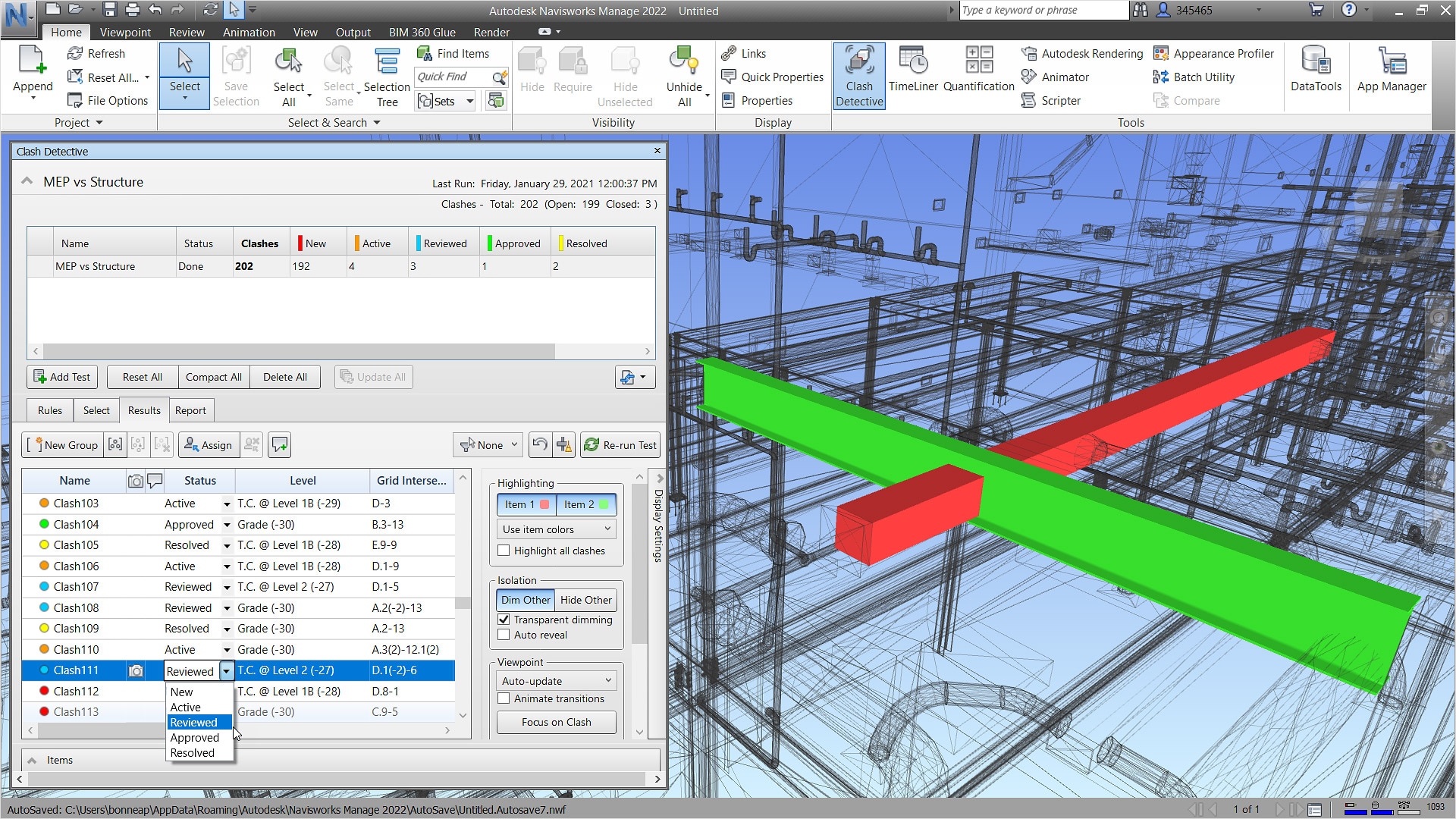 NAVISWORKS MANAGE